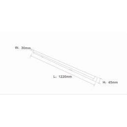 Knightsbridge MLA LEDBAT17 230V 17W 1220mm (4ft) LED Batten