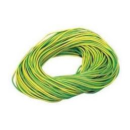 PVC Earth Sleeving 3mm Green / Yellow (100m Drum)