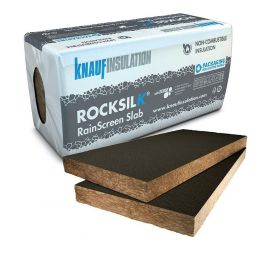 100mm Knauf Rocksilk RainScreen BGV Facade Insulation 1200mm x 600mm (2.88m2 per pack)