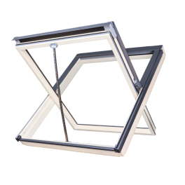 FAKRO White Acrylic Centre Pivot Smoke Ventilation Roof Window ONLY 114cm x 118cm (FSR/W P1)- Qty 8