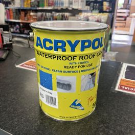 Cromar Acrypol Roof Coat with Fibre Grey 5kg- Qty 5