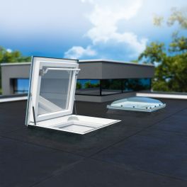 FAKRO Manual Triple Glazed Flat Roof Access Window 60cm x 90cm (DRF-D U6)- Qty 7