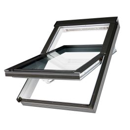 FAKRO White uPVC Centre Pivot Roof Window 78cm x 98cm (PTP-V XT P2)- Qty 64