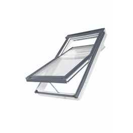 FAKRO White Acrylic Solar Powered Centre Pivot Roof Window 94cm x 140cm (FTW-V P2 Solar)- Qty 6