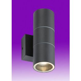 Twin Fixed Wall Light Anthracite - IP54- Qty 10