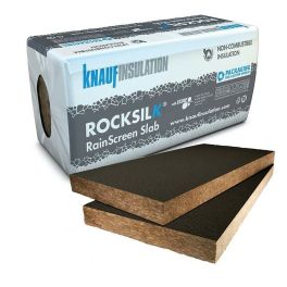 100mm Knauf Rocksilk RainScreen BGV Facade Insulation 1200mm x 600mm (2.88m2 per pack)- Qty 148