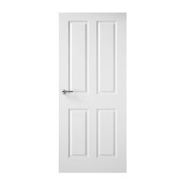 Premdor 13611 Smooth Moulded 4 Panel  Door 1981x762x35mm- Qty 1