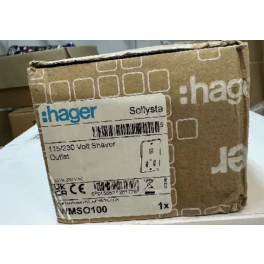 Hager Sollysta 115 / 230V Dual Voltage Shaver Socket White- Qty 160